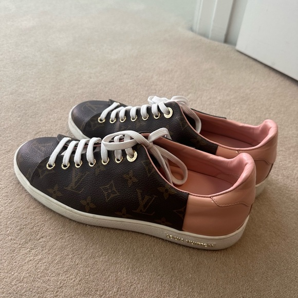 RARE Louis Vuitton pink & Monogram sneakers Pink size 40 worn twice Frontrow - Picture 7 of 8
